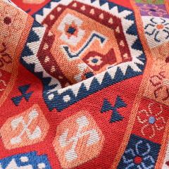 Nuevo diseño de tela de sofá tela de tapicería clásica de Medio Oriente con patrón de tótem tela sólida