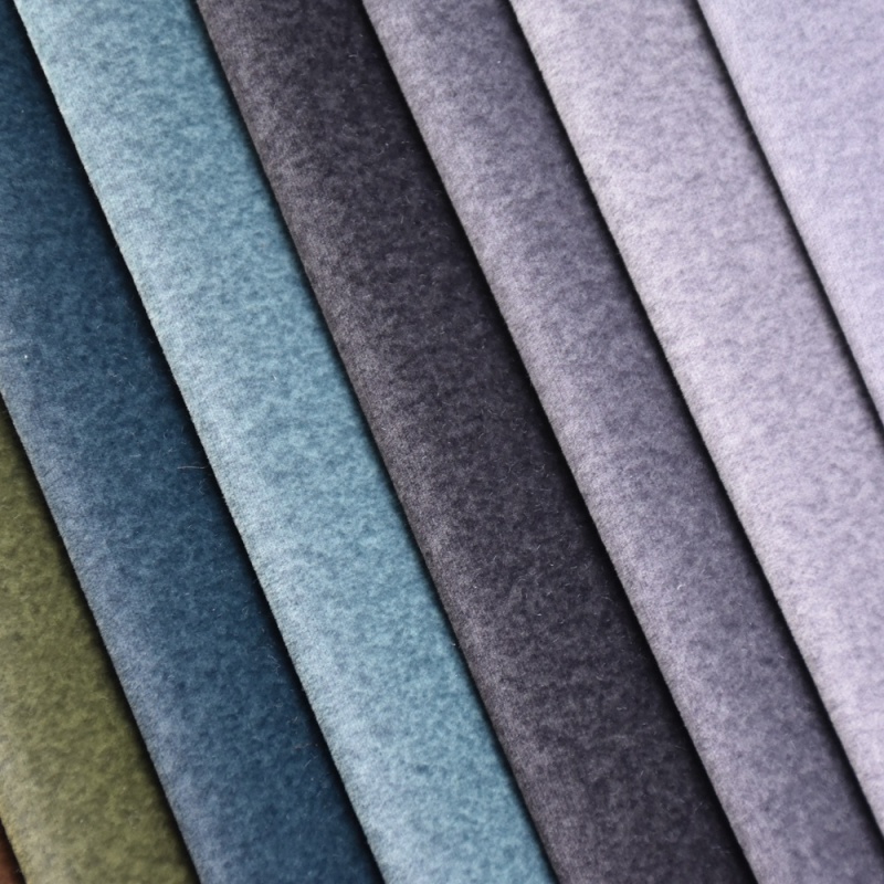 20 colors in stock wholesale colorful plain frosted suede fabric for sofa home textile