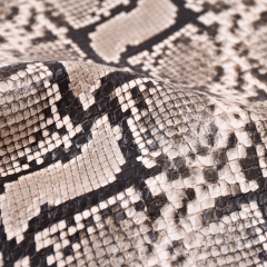 Кожаная обувь Китайский поставщик Искусственная кожа с рисунком змеи Материал верха для обуви из искусственной кожи