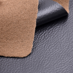 Tela de tapicería sintética de cuero de PVC para sofá con respaldo grueso de cuero