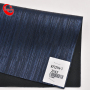 New Style Stripe Gold Pu Synthetic Leather Fabric Embossing Leather