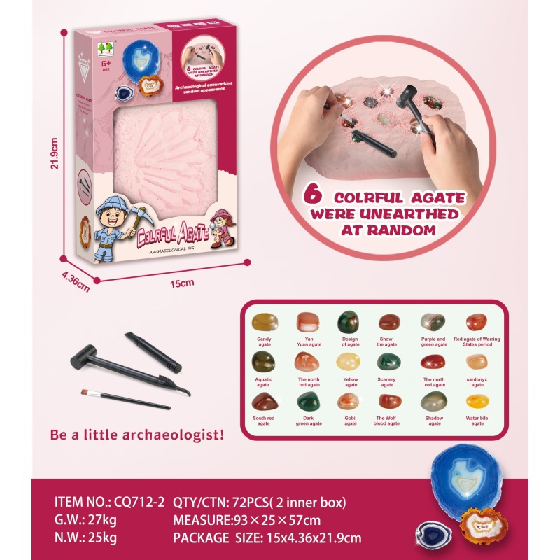 어린이 줄기 교육 돌 보석 화석 과학 발굴 어린이를위한 장난감