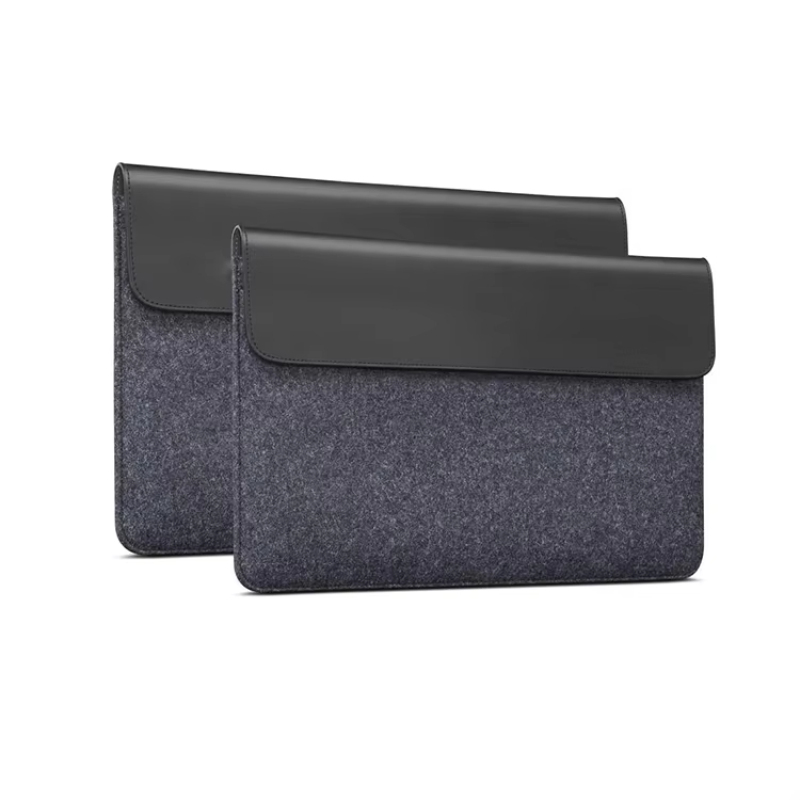 Custom Leather & Felt Laptop Sleeve Bags | Shockproof Office Case for Men/Women | Bulk Orders