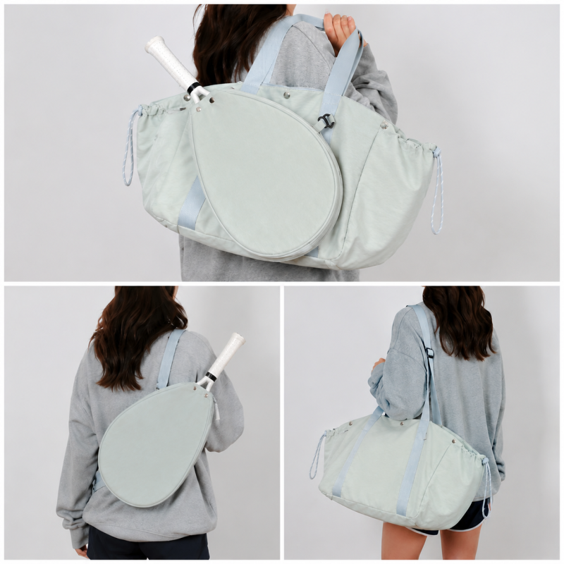 Large Capacity Wholesale 2 in 1 Tennis Racket Tote Bag Waterproof Detachable Sports Duffel Bag Large Capacity Custom Logo