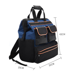 Custom Logo Tool Backpacks | 40L Industrial Organizer with Waterproof Compartments