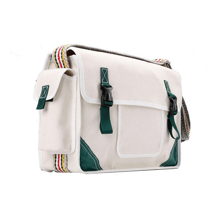 Gardener's Cross Body Tool Bag Canvas Gardening Mechanical Tools Belt Holder Gardening Electrical Shoulder Tool Bag