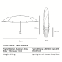 Ultra-light Sun Umbrella Portable Sunscreen UV protection Handle Umbrella Five-fold Umbrella with Adjustable Shoulder Strap