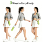 Ultra-light Sun Umbrella Portable Sunscreen UV protection Handle Umbrella Five-fold Umbrella with Adjustable Shoulder Strap