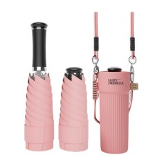 Ultra-light Sun Umbrella Portable Sunscreen UV protection Handle Umbrella Five-fold Umbrella with Adjustable Shoulder Strap Ultra-light Sun Umbrella Portable Sunscreen UV protection Handle Umbrella Five-fold Umbrella with Adjustable Shoulder Strap