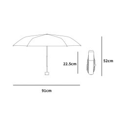 OEM Custom Logo UPF50 Lightweight Portable Shoulder Strap Compact Travel Sun Rain Umbrella for Women