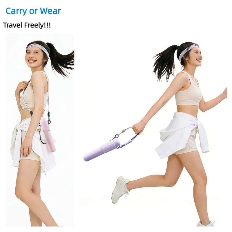 OEM Custom Logo UPF50 Lightweight Portable Shoulder Strap Compact Travel Sun Rain Umbrella for Women