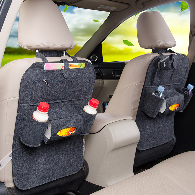 Durable Felt Car Seat Organizer – Space-Saving Hanging Storage Solution