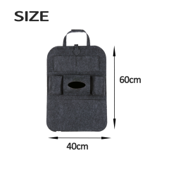 Durable Felt Car Seat Organizer – Space-Saving Hanging Storage Solution