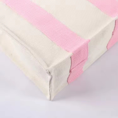 High Quality Double-sided Handbag Grocery Shopping Bag Women Cotton Canvas Tote Bags With Pocket Eco-friendly Tote Bags