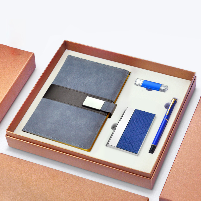 2022 Luxury Promotional Fashion Classical Business Men Male Note Book Corporate Gift Set