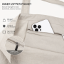 Custom Logo Soft Nylon Foldable Tote Bag  Lightweight Drawstring Shopping Bag with Inner Pocket and Elastic Strap for Travel