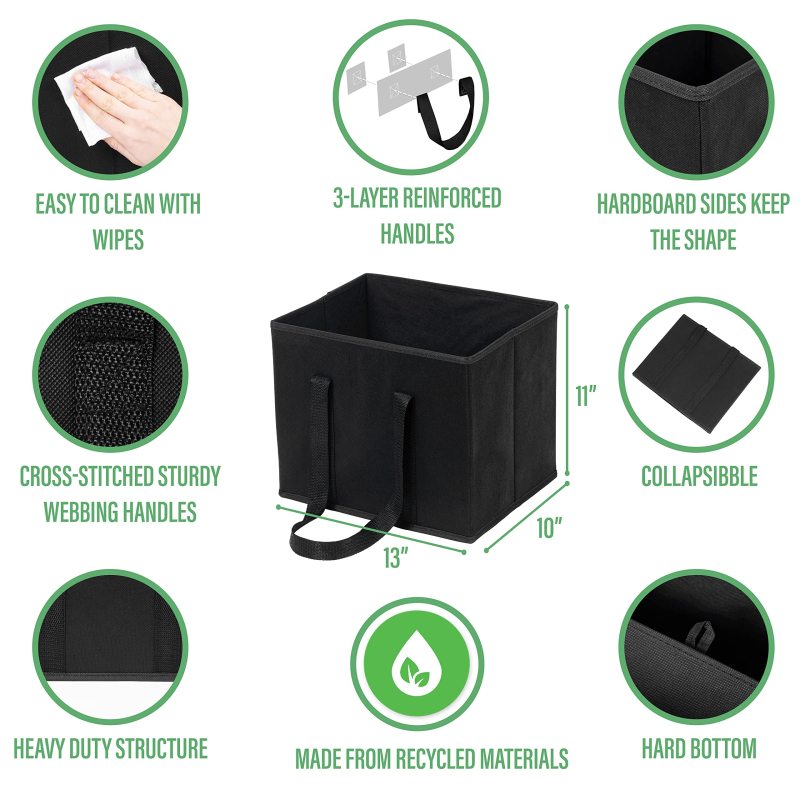 튼튼한 손잡이가 달린 대용량 식료품 쇼핑백