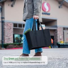 Heavy-Duty Grocery Shopping Bag  Large Capacity  Sturdy Handles