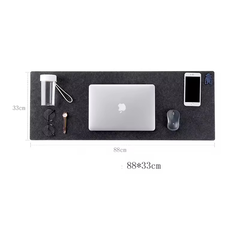Felt Desk Mat Office Computer Pad High Quality Comfortable Non Slip Design Washable Custom Color Size Desk Mat
