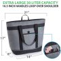 Large capacity Foldable Insulated Grocery Tote Bag Portable Lunch Cooler Bag