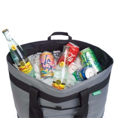 Large capacity Foldable Insulated Grocery Tote Bag Portable Lunch Cooler Bag