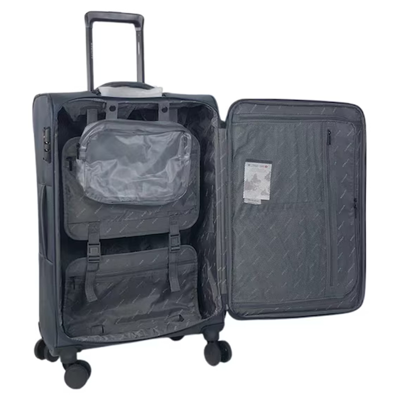 مجموعة حقائب سفر بعجلات متينة من البوليستر مكونة من 3 قطع بشعار مخصص من الشركة المصنعة الأصلية