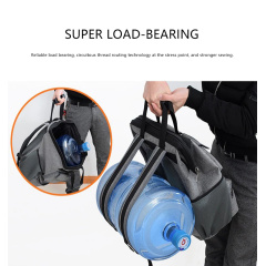 Canvas Backpack Tool Bag with Multi-Pockets, Zipper Closure, and Heavy Duty Large Capacity