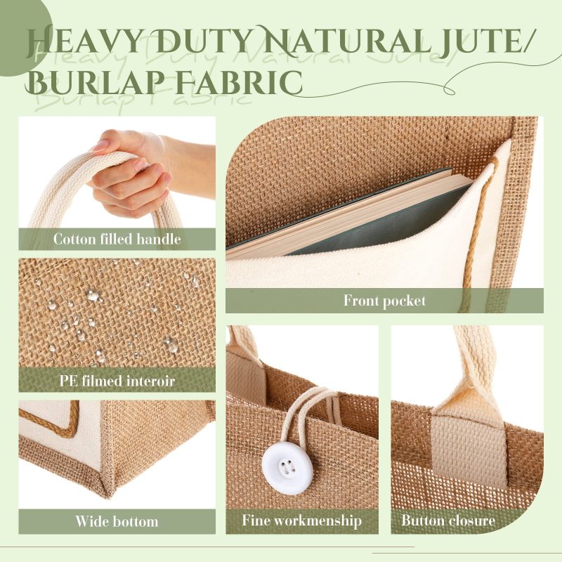 GOTS Organic Jute Tote | ISO 6330 Wash-Tested + RFID Security 