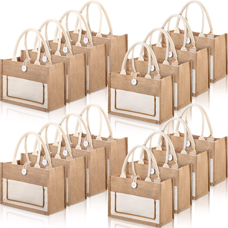 GOTS Organic Jute Tote | ISO 6330 Wash-Tested + RFID Security 