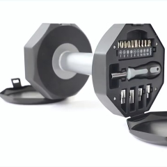 Homeuse Screwdriver Bits 20pcs Home Tool Kit with Easy Carrying Dumbbell Tool Box