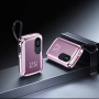 Customized Logo 10000mAh  Portable Charger USB Type Fast Charging Power Bank Built in Cable