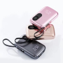 Customized Logo 10000mAh  Portable Charger USB Type Fast Charging Power Bank Built in Cable