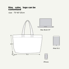 Custom Logo Eco Reusable Cotton Everything Shopping Bag Canvas Tote Bag With Pockets Women Cotton Canvas Bag