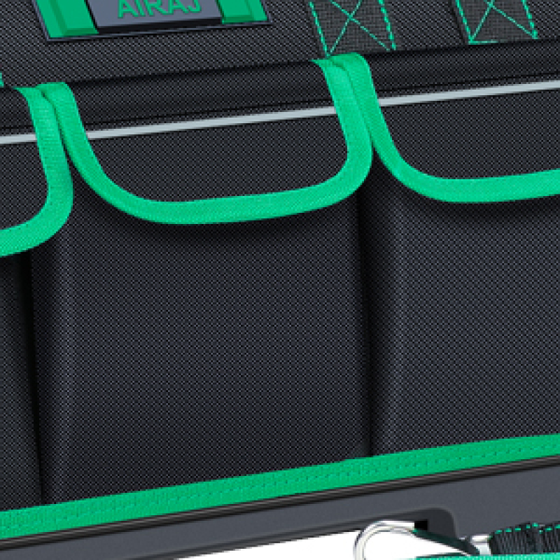 Heavy Duty 16 Inch Electrician Tool Bag Waterproof Tool Organizer Storage Tool Bag with Night Reflector Strip