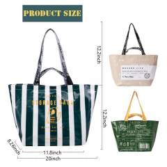 Heavy-Duty PP Woven Shopping Bag Large Capacity, Waterproof for Everyday Use