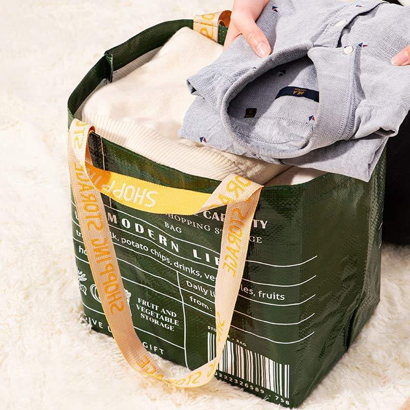 Heavy-Duty PP Woven Shopping Bag Large Capacity, Waterproof for Everyday Use