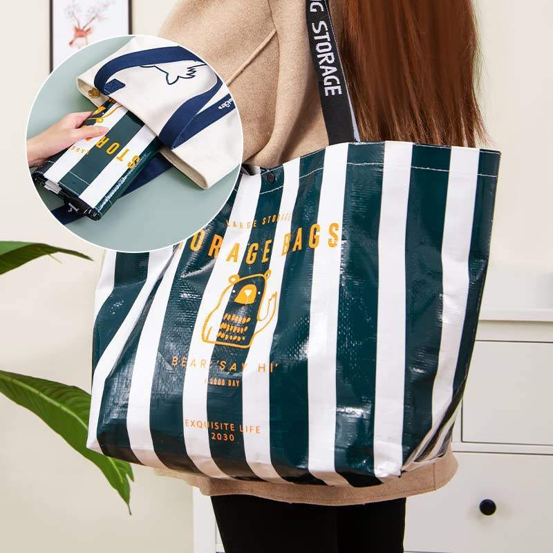 Heavy-Duty PP Woven Shopping Bag Large Capacity, Waterproof for Everyday Use