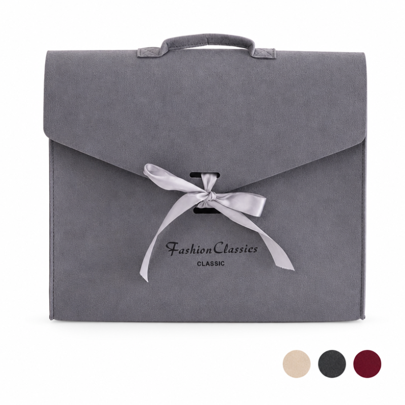 Custom Logo Eco Friendly Felt Gift Bag 40x30cm Luxury Felt Envelope Packaging Bag with Ribbon for Corporate Gifts and Clothing