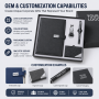 Custom Logo 4 in 1 Corporate Gift Set A5 Notebook Pen USB Flash Drive Business Card Holder Executive Promotional Gift Box