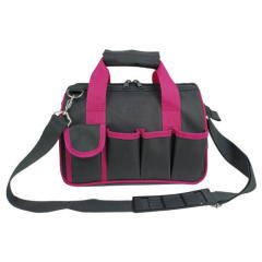 Custom logo high quality 600D storage organizer garden work canvas heavy duty electrician tool bag