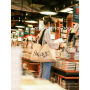 Reusable Canvas Zipper Shopping Bag with Custom Logo Large Foldable Tote 