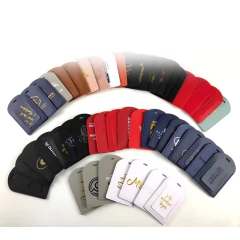 Travel PU Leather Luggage Tag Customizable Suitcase Tag for Women and Men