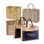 Wholesale Waterproof Jute Tote Bag with Reinforced Handles Button Closure 