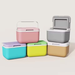 Plastic Ice Cooler Box Outdoor Camping Mini Insulated Cooler Box