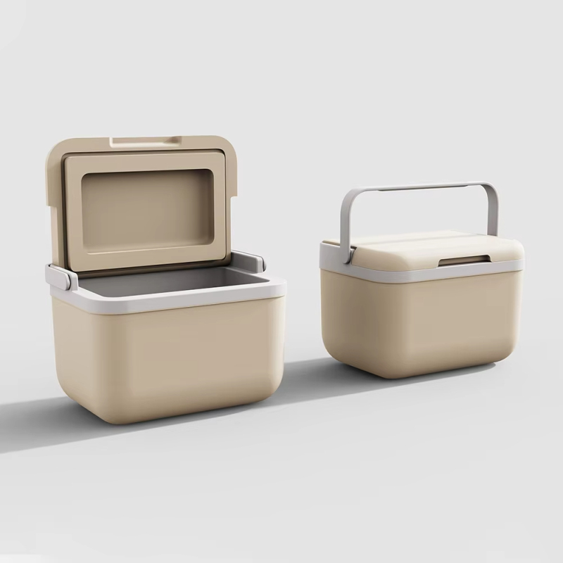 صندوق تبريد بلاستيكي صغير معزول للتخييم في الهواء الطلق