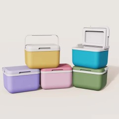 Plastic Ice Cooler Box Outdoor Camping Mini Insulated Cooler Box