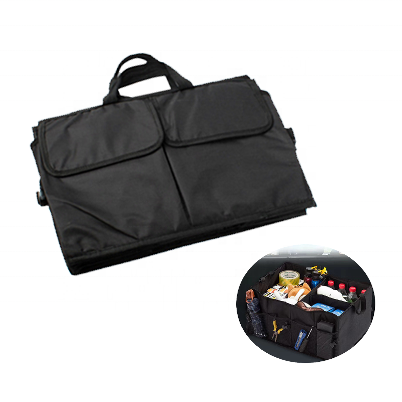 Foldable Car Storage Bag with Multiple Pockets for Family, Travel  Campping