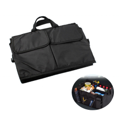 Foldable Car Storage Bag with Multiple Pockets for Family, Travel Campping Foldable Car Storage Bag with Multiple Pockets for Family, Travel Campping