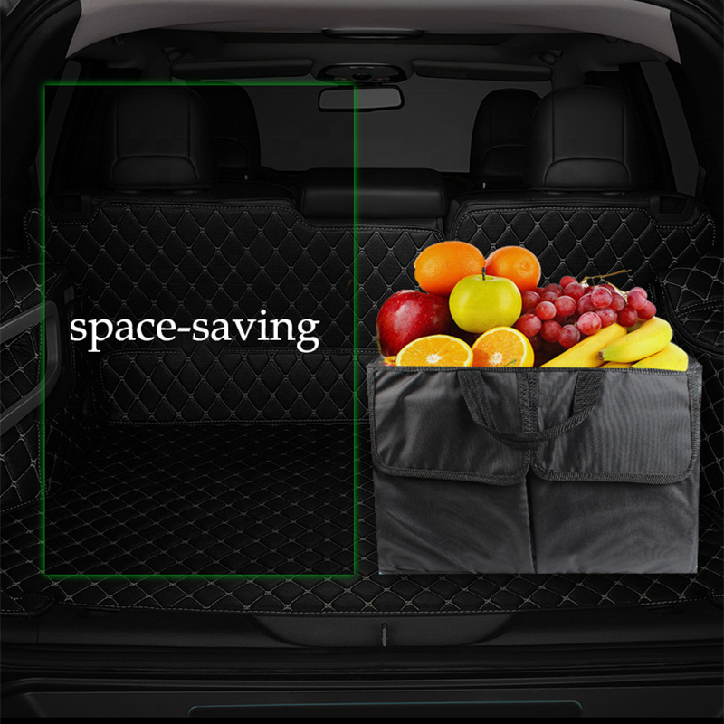 Foldable Car Storage Bag with Multiple Pockets for Family, Travel  Campping