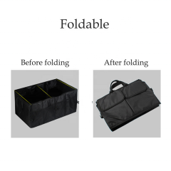 Foldable Car Storage Bag with Multiple Pockets for Family, Travel Campping